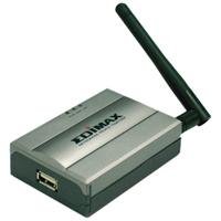Edimax PS 1206UWg - Print server - Hi-Speed USB - Ethernet, Fast Ethernet, 802.11b, 802.11g - 10Base-T, 100Base-TX