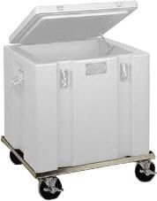 ThermoSafe Brands 377R Aluminum Dolly With 4in Casters for 302 Dry Ice Chest, Dolly only