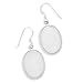 Sterling Silver Polished Engravable Earrings on title=