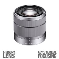 Sony Alpha SEL1855 E-mount 18-55mm F3.5-5.6 OSS Lens (Silver)