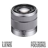 Sony Alpha SEL1855 E-mount 18-55mm F3.5-5.6 OSS Lens (Silver)