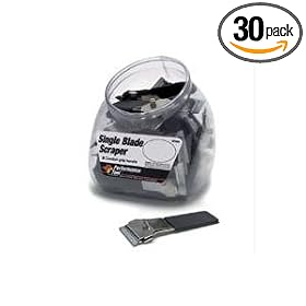 Performance Tool Wilmar W993 Single Blade Scraper-Fishbowl, 30-Piece