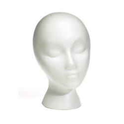 Styrofoam Wig Head (Female)