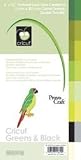Cricut 6x12 Cardstock Pad, 32/Sheets: Greens & Black