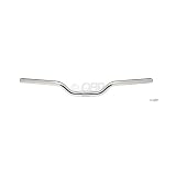 Dimension 25.4 45mm Riser Bar 24deg sweep 600 Silver
