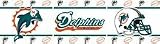 Miami Dolphins 5" x 15' Wall Border from Kentex