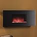 Classic Flame Zen Wall Hanging Fireplace in Black
