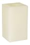 Candle Impressions CA10317CH Vanilla Scented 6-Inch Flameless Square Wax Candle, Champagne