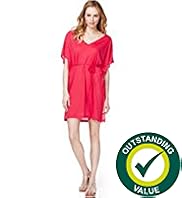 V-Neck Cover-Up Belted Kaftan