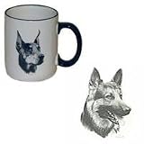 German Shepherd Country Mug, Porcelain by Rosalinde (12 oz.)