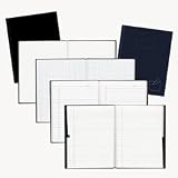 Business Notebook,Black,192 Pages,9-1/4x7-1/4