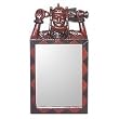 Wood mirror, 'King's Power' Wood mirror, 'King's Power'