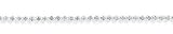 9 + 1 Light Blue Crystal Tennis Anklet
