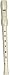 Yamaha YRN-22B Barouque 2-Piece Sopranino Recorder, Key of F
