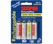 Sunpak ACC-M1064-01 Super Long Life Nimh Aa Rechargeable Batteries