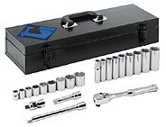 Armstrong 15-330 22pc 3/8 Drive 6pt Fractional Ratchet/Socket Set