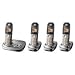 Electronics : Panasonic KXTG7324 DECT Quad With Answer Machine - Silver