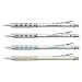 PENPG1015A PENCIL,MECH,1000,GRAPHGEAR,.5MM,BLK