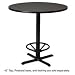 Cast Iron Foot Ring for Bistro Table, 18 inch Diameter, Black