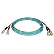 Tripp Lite N806-03M 10Gb Multimode Duplex 50/125 LSZH Aqua Fiber Patch Cable SC/SC - 3M (10ft)