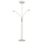 Halogen Three Light Torchiere and Reading Floor Lamp