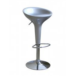 Set of 2 Juno Bar Stools - Silver (Silver) (24H x 20W x 17D) by Wholesale Interiors, Inc.