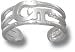 Georgia Tech Yellow Jackets Solid Sterling Silver ''GT'' Toe Ring