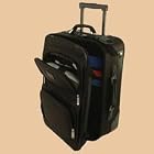 Carry-On Computer Case on Wheels, 3 Sections, Lined, 21-1 2x9x14, Black BNS469000BLK by Bond Street