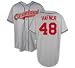 Travis Hafner Jersey: Cleveland Indians Adult AWAY Grey #48