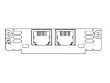 Two-port Voice Interface Cardfxo With Reversal (for Us+)