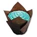 Hoffmaster 611104 Tulip Cup Cupcake Wrapper/Baking Cup, 2-1/4" Diameter x 4" Height, Large, Chocolate (10 Packs of 250)
