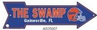 America sports Florida Gators The Swamp Arrow Sign Parking Signs Street Signs Novelty Signs Metal Signs