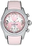 Corum 396-157-47-F168FP30R Bubble XL Chrono Diamonds Pink Dial Leather Women's Watch