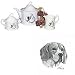 Beagle Tea Set, Porcelain by Rosalinde
