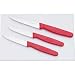 Victorinox 4-Piece Utility Knife Set, Red Poly Handles