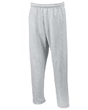 Gildan OPEN LEG Cotton/Poly Sports Sweatpants - Ash Color