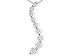 1/4ct 9 Diamond Journey Curve Pendant in 14k White Gold