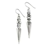 Sterling Silver Antiqued Gothic Earrin