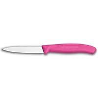 Victorinox Swiss Classic 3-1/4-Inch Paring Knife with Spear Tip, Pink Handle