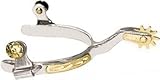 Abetta Engraved Brass Overlay Spurs