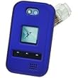 BLUE RUBBERIZED COATED PROGUARD COVER HARD CASE PROTECTOR (With Optional Detachable Belt Clip) for METRO PCS KYOCERA E2000 TEMPO - RETAIL PACKAGING