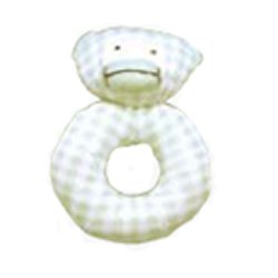 Under The Nile Monkey Ring, Sage/Gingham