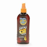 Ocean Potion Suncare Dark Tanning Xtreme Amplifier Oil, SPF 4 with Carrots and Coconut Oil 8.5 fl oz (