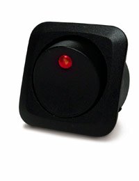Cal Term 40600 25Amp Rocker Red