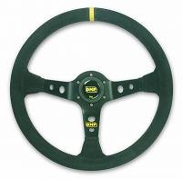 OMP Racing OMP-OD/1954/BN TUNING STEERING WHEELS-CORSICA: Dished steering wheel | Diameter 350mm-Black suede | Blue spokes