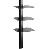 OmniMount TRIA Adjustable 3-Shelf Wall Component System with Cable Management