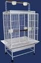 Brand New Parrot Bird Wrought Iron Cage Play-Top On Wheels 32x23x66