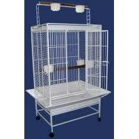 Brand New Parrot Bird Wrought Iron Cage Play-Top On Wheels 32x23x66