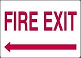 FIRE EXIT (ARROW LEFT) 10