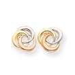 Sardelli - 14kt Tri-color 3 Circle Post Earrings